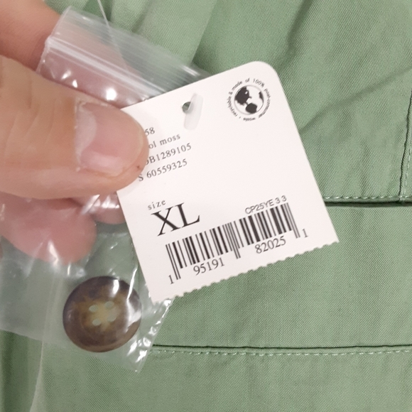 NWT Free People High Waisted Chino Shortsin Olive Size XL - Picture 10 of 10
